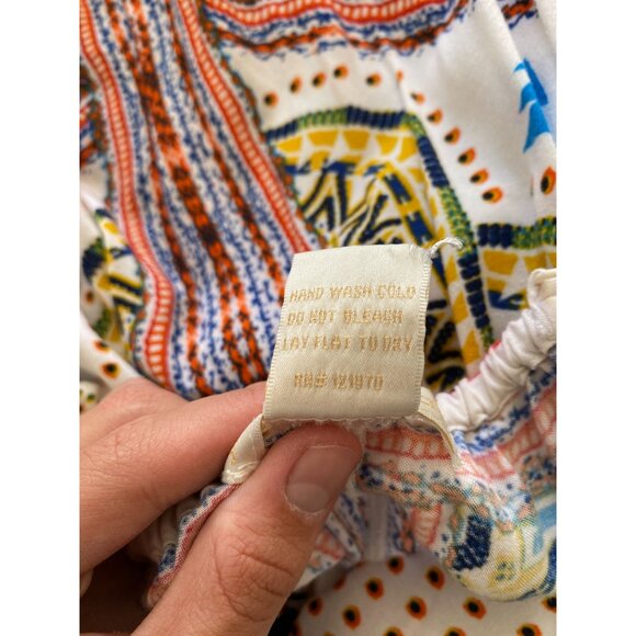 Jealous Tomato Boho Multicolor Printed Maxi Dress Small Spaghetti Straps Rayon - Picture 5 of 7